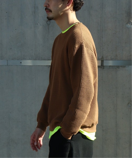RELAXFIT(リラックスフィット)の「【RELAXFIT / リラックスフィット 】WISM 別注 WAFFLE HOUSE(Tシャツ/カットソー・メンズ・カーキ/ブラック・FREE)」の15枚目の写真