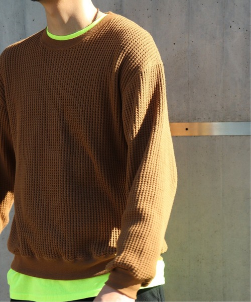 RELAXFIT(リラックスフィット)の「【RELAXFIT / リラックスフィット 】WISM 別注 WAFFLE HOUSE(Tシャツ/カットソー・メンズ・カーキ/ブラック・FREE)」の16枚目の写真