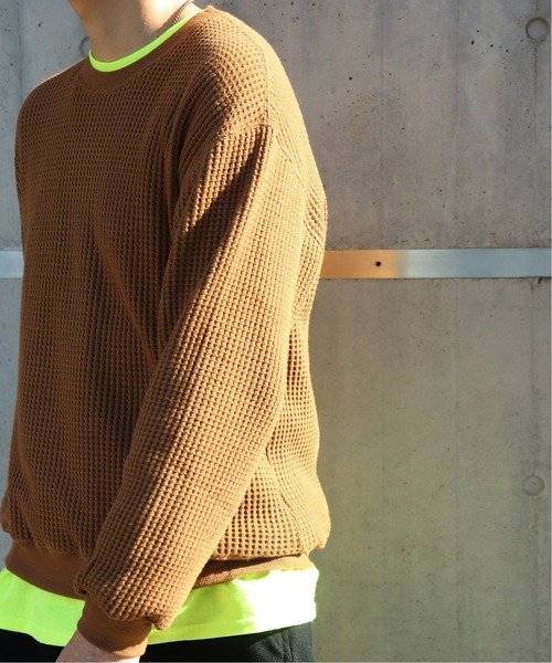 RELAXFIT(リラックスフィット)の「【RELAXFIT / リラックスフィット 】WISM 別注 WAFFLE HOUSE(Tシャツ/カットソー・メンズ・カーキ/ブラック・FREE)」の17枚目の写真
