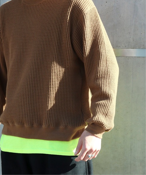RELAXFIT(リラックスフィット)の「【RELAXFIT / リラックスフィット 】WISM 別注 WAFFLE HOUSE(Tシャツ/カットソー・メンズ・カーキ/ブラック・FREE)」の18枚目の写真