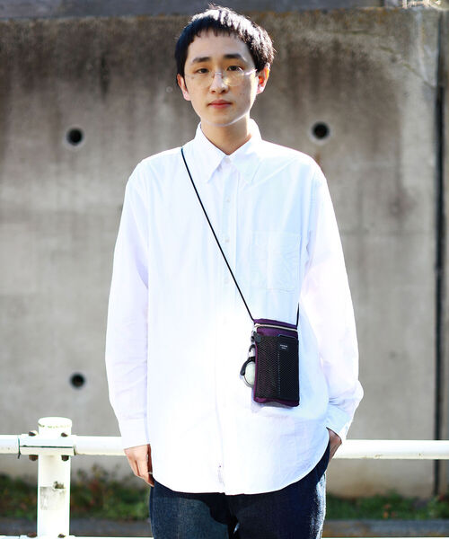 STANDARD SUPPLY(スタンダードサプライ)の「STANDARD SUPPLY × BEAMS / 別注 SLING PURSE M(ショルダーバッグ・メンズ・ブラック/パープル/ピンク/ターコイズブルー/イエロー/ライトカーキ・ONE SIZE)」の20枚目の写真