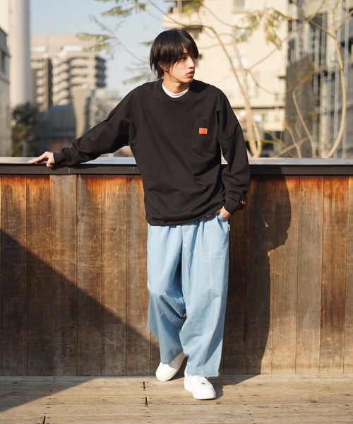 RVCA(ルーカ)の「RVCA メンズ CHAINMAIL POCKET LT ロングスリーブTシャツ【2022年春夏モデル】/ルーカ長袖ロンT(Tシャツ/カットソー・メンズ・ホワイト/ブラック/グレー/サンドベージュ・SMALL/MEDIUM/LARGE)」の22枚目の写真