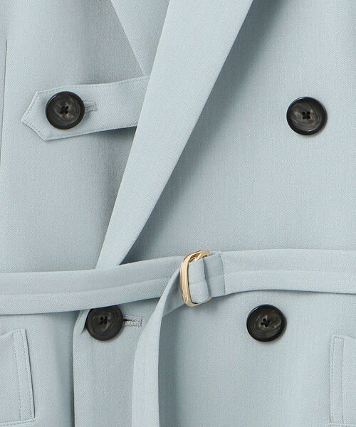 TAUPE(トープ)の「TAUPE/トープ/ベルテッドダブルベスト(テーラードジャケット・メンズ・ブラック/サックスブルー・2)」の19枚目の写真