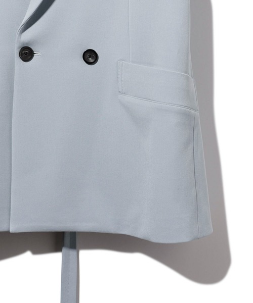 TAUPE(トープ)の「TAUPE/トープ/ベルテッドダブルベスト(テーラードジャケット・メンズ・ブラック/サックスブルー・2)」の17枚目の写真