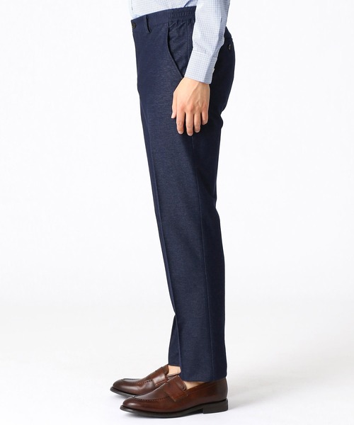 COMME CA ISM（コムサイズム）の「【セットアップ対応】抗菌デニムジャージーパンツ（スーツパンツ・メンズ・ブルー/ネイビー・MEDIUM/LARGE/X-LARGE/SMALL）」の6枚目の写真