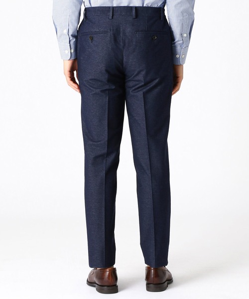 COMME CA ISM（コムサイズム）の「【セットアップ対応】抗菌デニムジャージーパンツ（スーツパンツ・メンズ・ブルー/ネイビー・MEDIUM/LARGE/X-LARGE/SMALL）」の7枚目の写真