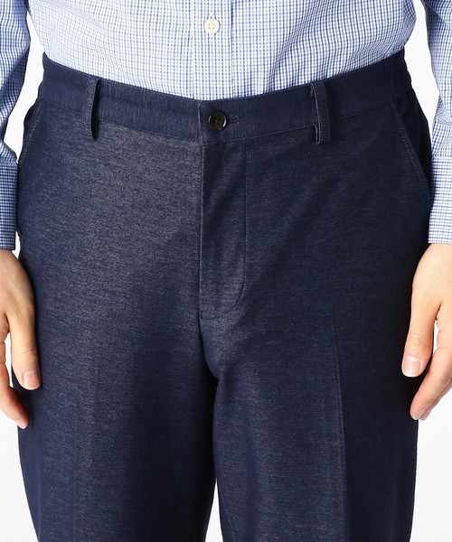 COMME CA ISM（コムサイズム）の「【セットアップ対応】抗菌デニムジャージーパンツ（スーツパンツ・メンズ・ブルー/ネイビー・MEDIUM/LARGE/X-LARGE/SMALL）」の8枚目の写真