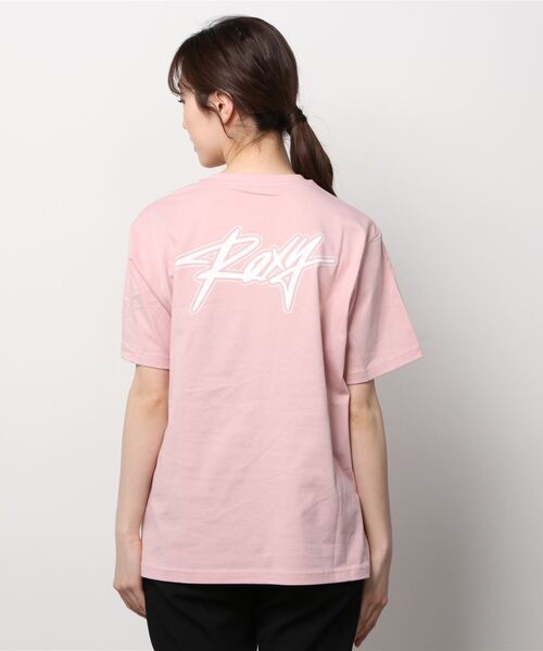 ROXY(ロキシー)の「ROXY/ロキシー ビッグシルエット バックプリントロゴTシャツ RST221099(Tシャツ/カットソー・レディース・ブラック/パープル/ホワイト/ピンク・L/M)」の6枚目の写真