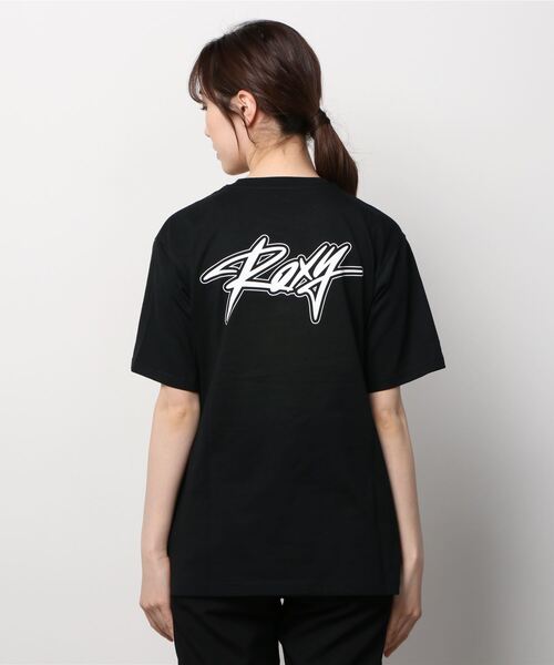 ROXY(ロキシー)の「ROXY/ロキシー ビッグシルエット バックプリントロゴTシャツ RST221099(Tシャツ/カットソー・レディース・ブラック/パープル/ホワイト/ピンク・L/M)」の9枚目の写真