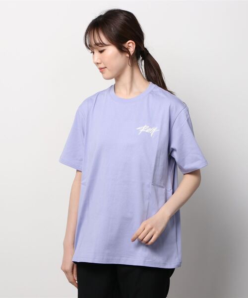 ROXY(ロキシー)の「ROXY/ロキシー ビッグシルエット バックプリントロゴTシャツ RST221099(Tシャツ/カットソー・レディース・ブラック/パープル/ホワイト/ピンク・L/M)」の11枚目の写真