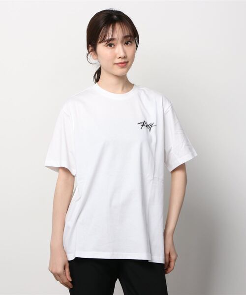 ROXY(ロキシー)の「ROXY/ロキシー ビッグシルエット バックプリントロゴTシャツ RST221099(Tシャツ/カットソー・レディース・ブラック/パープル/ホワイト/ピンク・L/M)」の12枚目の写真
