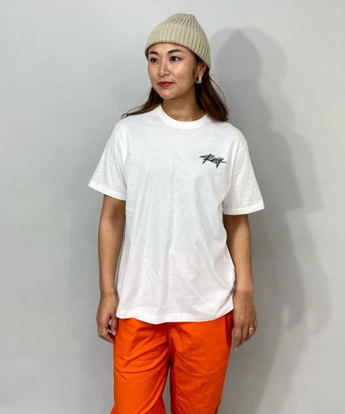 ROXY(ロキシー)の「ROXY/ロキシー ビッグシルエット バックプリントロゴTシャツ RST221099(Tシャツ/カットソー・レディース・ブラック/パープル/ホワイト/ピンク・L/M)」の17枚目の写真