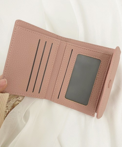 apres jour(アプレジュール)の「【apres jour×ARIAZ】シンプルミニウォレット(財布・レディース・スモークピンク/ブラック・FREE)」の4枚目の写真