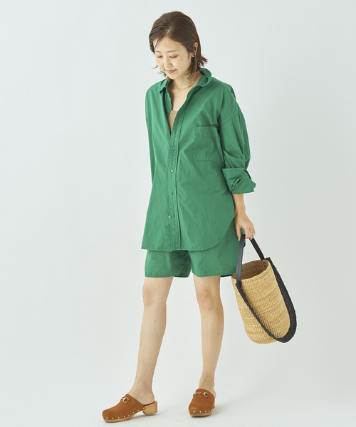 plage(プラージュ)の「ピースダイバイオショートパンツ◆(その他パンツ・レディース・グリーン/ベージュ・38/36)」の4枚目の写真