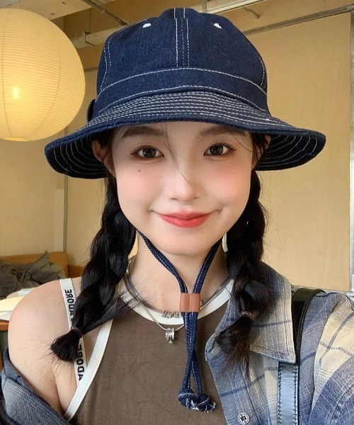 MANGROVE（マングローブ）の「デニムサファリバケットハット（ハット・レディース・インディゴブルー/ブルー・FREE）」の22枚目の写真