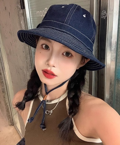 MANGROVE（マングローブ）の「デニムサファリバケットハット（ハット・レディース・インディゴブルー/ブルー・FREE）」の19枚目の写真