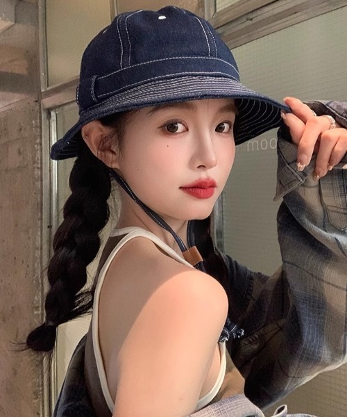 MANGROVE（マングローブ）の「デニムサファリバケットハット（ハット・レディース・インディゴブルー/ブルー・FREE）」の20枚目の写真