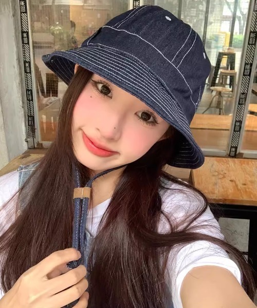 MANGROVE（マングローブ）の「デニムサファリバケットハット（ハット・レディース・インディゴブルー/ブルー・FREE）」の16枚目の写真