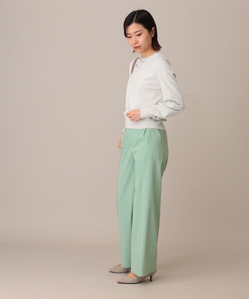 UNTITLED（アンタイトル）の「◆パールボタン付き レーヨンストレッチニット【洗える】（ニット/セーター・レディース・ブラック/ネイビー/グレー系・02/00）」の11枚目の写真