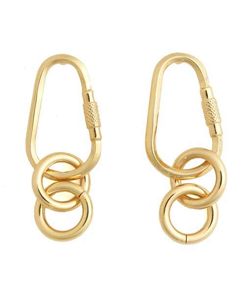 セール】カラビナチェーンリングピアス（ピアス（両耳用））｜ANAP