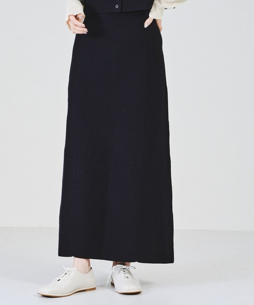 acro(アクロ)の「ハイウエスト2WAYニットタイトスカート/AC1325(スカート・レディース・ブラック/ブルー/イエロー/ベージュ・フリ-)」の8枚目の写真