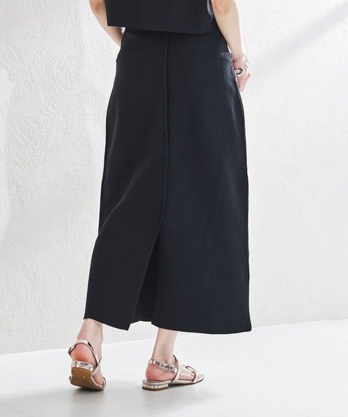 acro(アクロ)の「ハイウエスト2WAYニットタイトスカート/AC1325(スカート・レディース・ブラック/ブルー/イエロー/ベージュ・フリ-)」の12枚目の写真