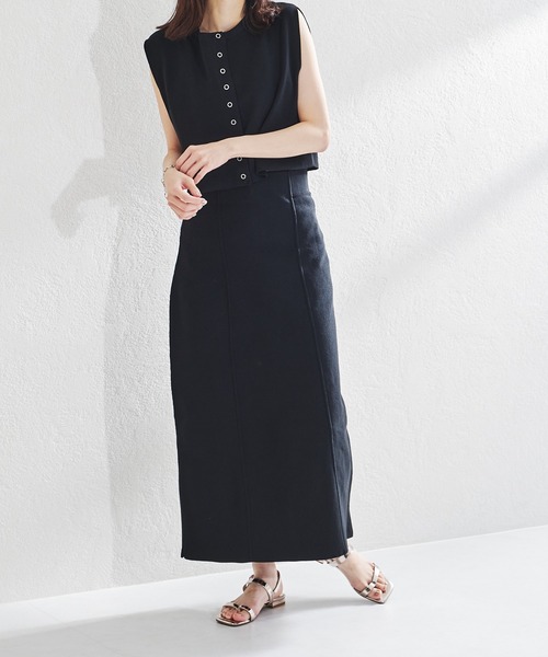 acro(アクロ)の「ハイウエスト2WAYニットタイトスカート/AC1325(スカート・レディース・ブラック/ブルー/イエロー/ベージュ・フリ-)」の15枚目の写真