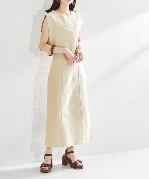 acro(アクロ)の「ハイウエスト2WAYニットタイトスカート/AC1325(スカート・レディース・ブラック/ブルー/イエロー/ベージュ・フリ-)」の20枚目の写真