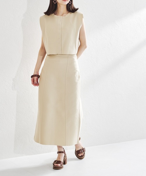 acro(アクロ)の「ハイウエスト2WAYニットタイトスカート/AC1325(スカート・レディース・ブラック/ブルー/イエロー/ベージュ・フリ-)」の21枚目の写真