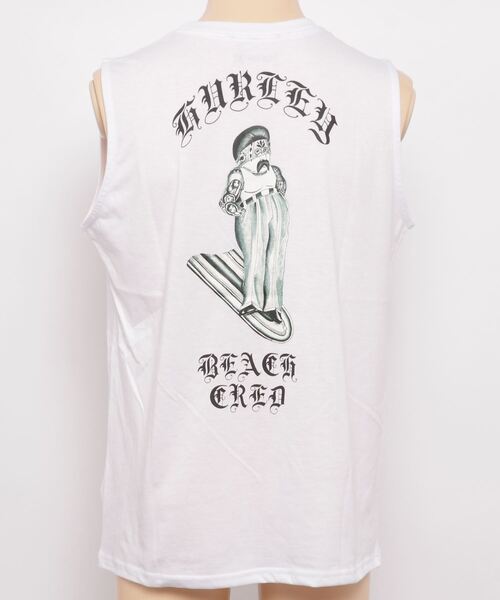 Hurley （ハーレー）の「【ムラサキスポーツ別注】Hurley/ハーレー ルーズシルエット バックプリント タンクトップ MSL2200056（タンクトップ・メンズ・グレー/ブラック/ホワイト・M/L/S）」の8枚目の写真