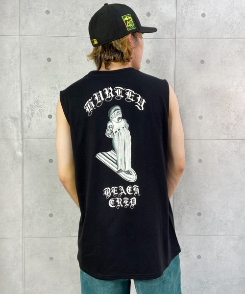 Hurley （ハーレー）の「【ムラサキスポーツ別注】Hurley/ハーレー ルーズシルエット バックプリント タンクトップ MSL2200056（タンクトップ・メンズ・グレー/ブラック/ホワイト・M/L/S）」の17枚目の写真