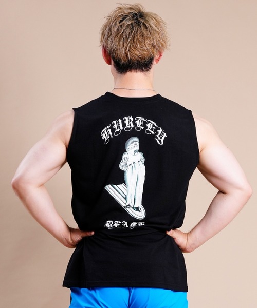 Hurley （ハーレー）の「【ムラサキスポーツ別注】Hurley/ハーレー ルーズシルエット バックプリント タンクトップ MSL2200056（タンクトップ・メンズ・グレー/ブラック/ホワイト・M/L/S）」の5枚目の写真