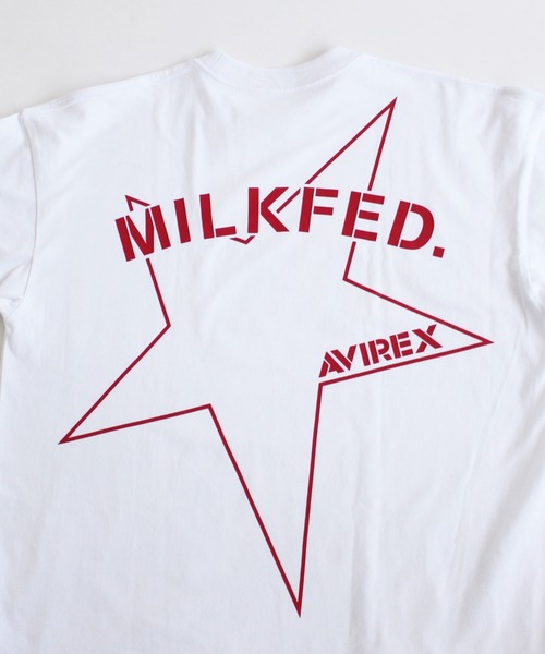 AVIREX（アヴィレックス）の「【MILKFED.×AVIREX】ビッグスター Tシャツ/BIG STAR T-SHIRT/ミルクフェド/アヴィレックス（Tシャツ/カットソー・レディース・ブラック/ホワイト・FREE）」の5枚目の写真