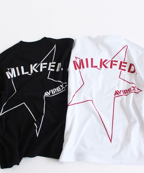 AVIREX（アヴィレックス）の「【MILKFED.×AVIREX】ビッグスター Tシャツ/BIG STAR T-SHIRT/ミルクフェド/アヴィレックス（Tシャツ/カットソー・レディース・ブラック/ホワイト・FREE）」の15枚目の写真