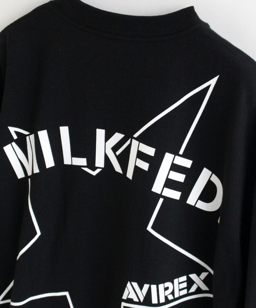 AVIREX（アヴィレックス）の「【MILKFED.×AVIREX】ビッグスター Tシャツ/BIG STAR T-SHIRT/ミルクフェド/アヴィレックス（Tシャツ/カットソー・レディース・ブラック/ホワイト・FREE）」の8枚目の写真