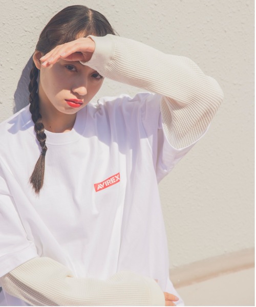 AVIREX（アヴィレックス）の「【MILKFED.×AVIREX】ビッグスター Tシャツ/BIG STAR T-SHIRT/ミルクフェド/アヴィレックス（Tシャツ/カットソー・レディース・ブラック/ホワイト・FREE）」の17枚目の写真