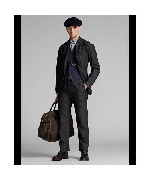 RRL(ダブル アール エル)の「コットンリネン スポーツ コート(ダウンジャケット/コート・メンズ・ブラック系1・XL/L/XS/S/M)」の2枚目の写真