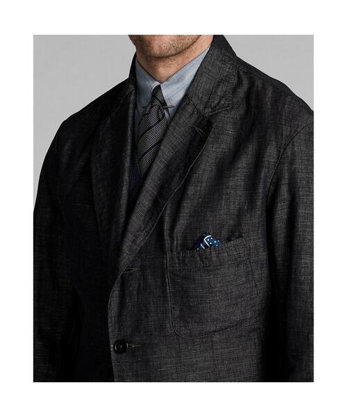 RRL(ダブル アール エル)の「コットンリネン スポーツ コート(ダウンジャケット/コート・メンズ・ブラック系1・XL/L/XS/S/M)」の3枚目の写真