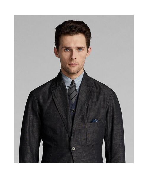 RRL(ダブル アール エル)の「コットンリネン スポーツ コート(ダウンジャケット/コート・メンズ・ブラック系1・XL/L/XS/S/M)」の5枚目の写真