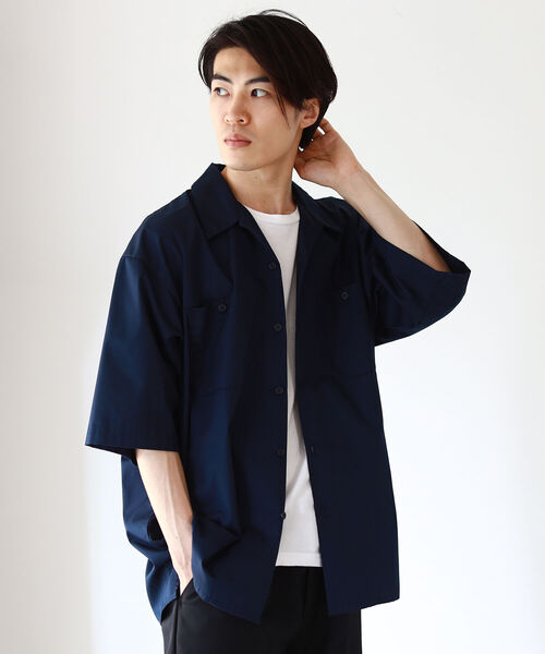 BEAMS(ビームス)の「BEAMS / T/Cツイル ワーク イージーシャツ(シャツ/ブラウス・メンズ・グレー/ネイビー/グリーン・M/L/XL/S)」の1枚目の写真