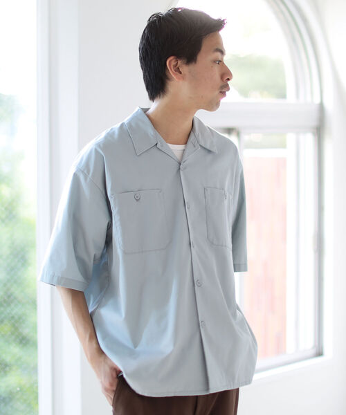 BEAMS(ビームス)の「BEAMS / T/Cツイル ワーク イージーシャツ(シャツ/ブラウス・メンズ・グレー/ネイビー/グリーン・M/L/XL/S)」の14枚目の写真