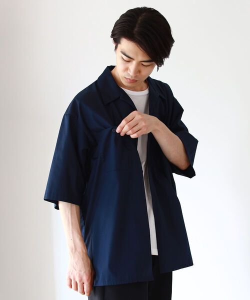 BEAMS(ビームス)の「BEAMS / T/Cツイル ワーク イージーシャツ(シャツ/ブラウス・メンズ・グレー/ネイビー/グリーン・M/L/XL/S)」の15枚目の写真