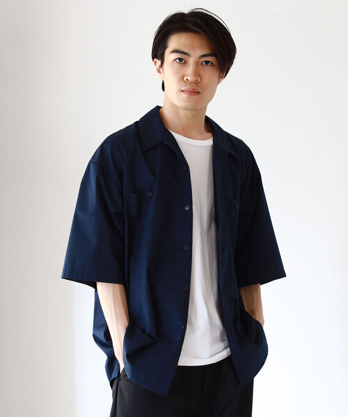 BEAMS(ビームス)の「BEAMS / T/Cツイル ワーク イージーシャツ(シャツ/ブラウス・メンズ・グレー/ネイビー/グリーン・M/L/XL/S)」の16枚目の写真
