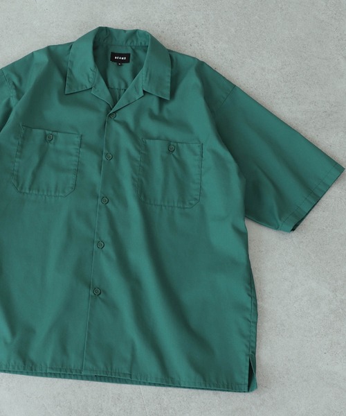 BEAMS(ビームス)の「BEAMS / T/Cツイル ワーク イージーシャツ(シャツ/ブラウス・メンズ・グレー/ネイビー/グリーン・M/L/XL/S)」の3枚目の写真