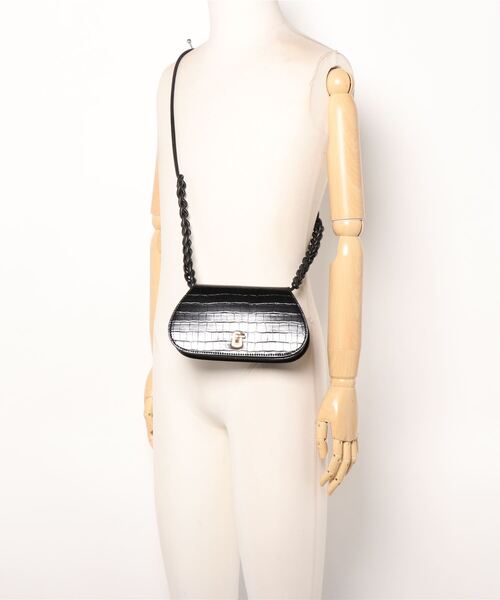 natural couture(ナチュラルクチュール)の「サマークロコ横長ショルダーバッグ(ショルダーバッグ・レディース・ブラック/ベージュ/グリーン・FREE)」の9枚目の写真