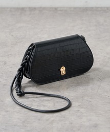 サマークロコ横長ショルダーバッグ