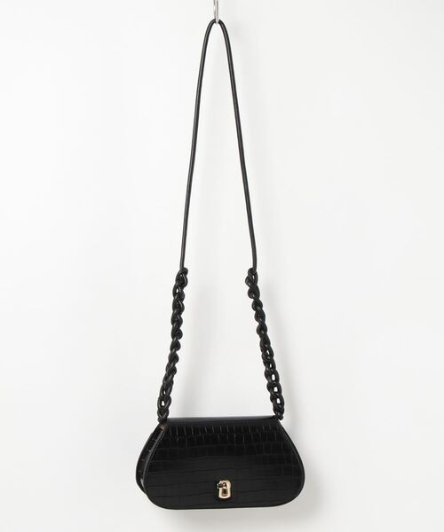 natural couture(ナチュラルクチュール)の「サマークロコ横長ショルダーバッグ(ショルダーバッグ・レディース・ブラック/ベージュ/グリーン・FREE)」の14枚目の写真