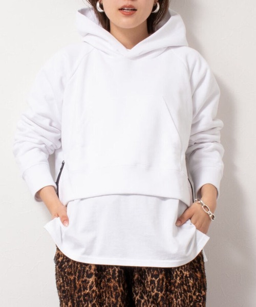 ショート丈パーカー パーカー Rie Rie Miller リエミラー のパーカー ショート丈パーカー 2 0037