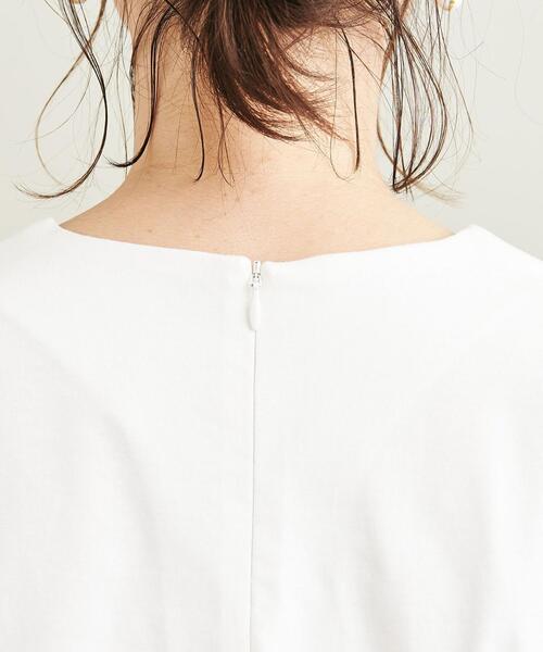 BEAUTY&YOUTH UNITED ARROWS（ビューティーアンドユースユナイテッドアローズ）の「BY コットン天竺シアー5分袖カットソー -ウォッシャブル-（Tシャツ/カットソー・レディース・ブラック/オリーブ/ホワイト・FREE）」の14枚目の写真