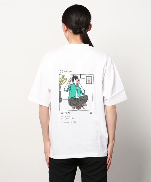 Selfie Freak イラストプリントTシャツ（Tシャツ/カットソー